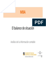 EL Balance de Situación (MBA)