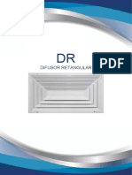 Dados técnicos (DR - Difusor retangular)