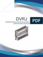 DVRJ Damper regulador de vazão de ar com lâminas reforçadas