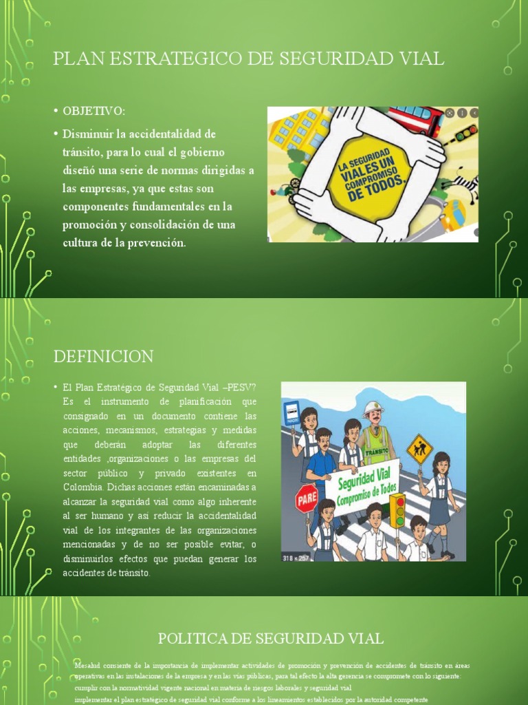 Plan Estrategico de Seguridad Vial | PDF | Seguridad vial ...