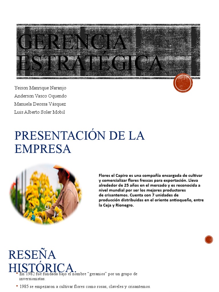 Diapositivas Gerencia Pdf Planificación Business