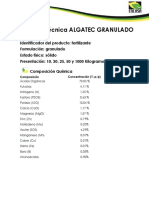 Ficha Técnica Algatec Granular, 2020