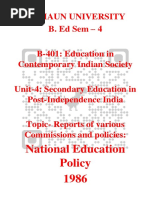 National Education Policy 1986