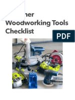 Beginner Woodworking Tools Checklist