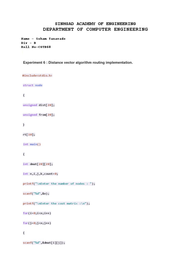 Experiment 6 Output | PDF | Computers