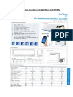 FICHA TECNICA Aire Acondicionado Split Muro de 9