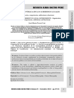 La Gestión Pública en Los Gobiernos Locales - Autor José María Pacori Cari