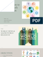 Introduction To World Beliefs and Religion