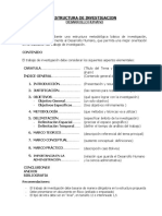 Estructura de Investigacion Desarrollo Humano