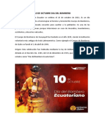 10 de Octubre Dia Del Bombero