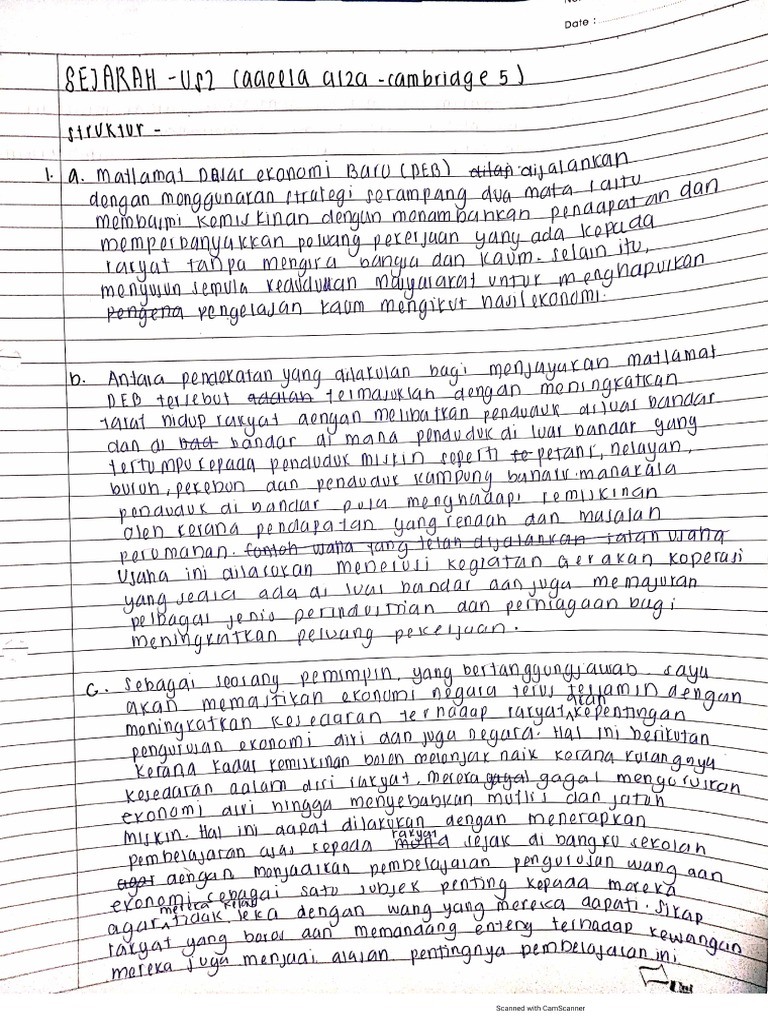 Adeela Aiza (Camb5) - Us2 Sejarah | PDF