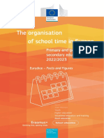 The Organisation of School Time in Europe 2022 2023