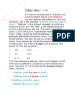 Complément D'object Direct (COD) - FLU544