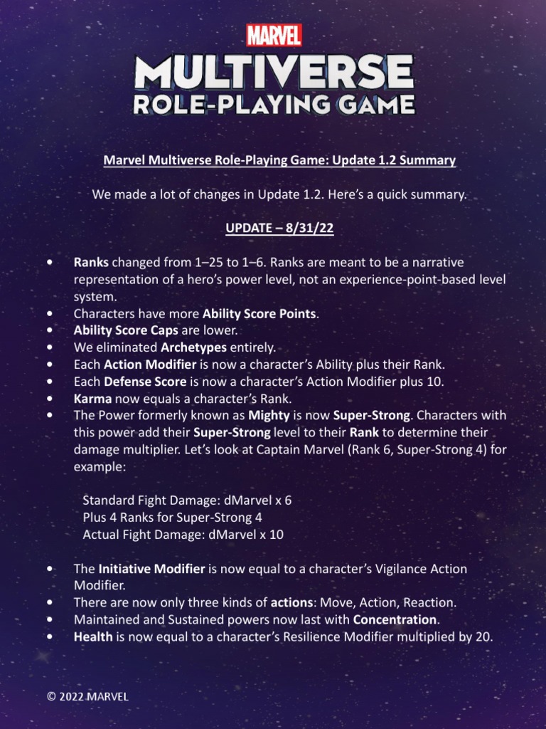 MMRPG 1.2 Character Profiles Combined 083122 | PDF | Spider Man