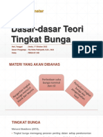 Dasar-Dasar Teori Tingkat Bunga