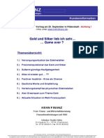 HEHNFINANZ Kundeninformation 08-09-13 Edelmetalle & Finanzsystem