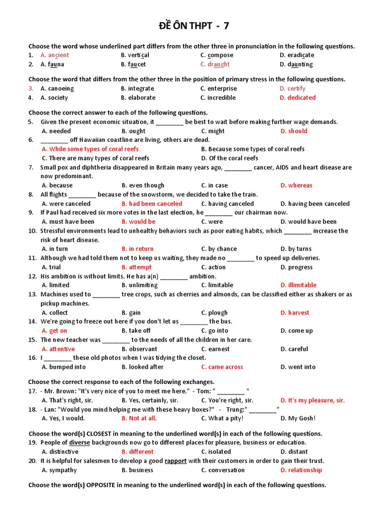 Preparing for the High School Graduation Exam Listening Comprehension