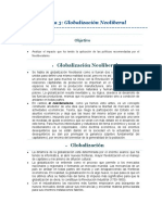 Tema 3. Globalización Neoliberal