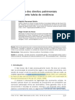 BUFULIN, Augusto Passamani; SOUSA, Diego Crevelin. Tutela Dos Direitos Patrimoniais Mediante Tutela de Evidência(1)