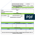 Formato para Reporte de Actos y Condiciones Inseguras