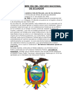 31 de Octubre Día Del Escudo Nacional de Ecuador