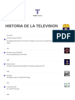 HISTORIA DE LA TELEVISION Timeline - Timetoast Timelines