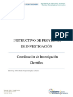 Instructivo Proyecto de Investigacion