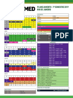 Planejamento acadêmico 1o e 2o semestres 2019