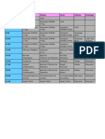Horários RETA FINAL ENEM
