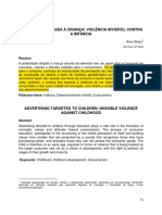 Publicidade Dirigida À Criança - Uma Violencia Invisível