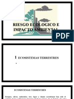 Riesgos e impactos ambientales en ecosistemas terrestres y recursos naturales