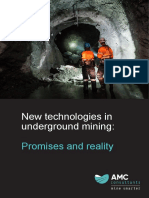 3.0 New Technologies in Underground Mining