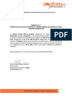 Formato 5 Certificación Pago de Aportes Arquitorium