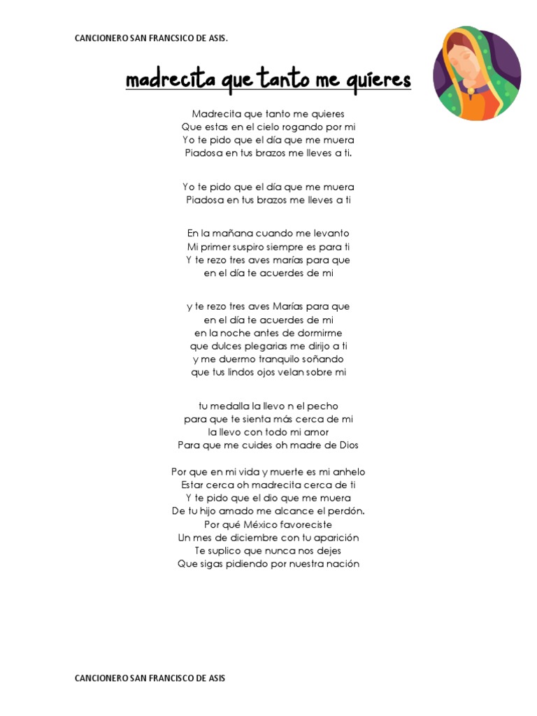 Alabanzas a la Virgen de Guadalupe | PDF | Oración | María, madre de Jesús