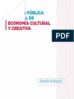 Politica Publica Distrital de Economia Cultural y Creativa 0