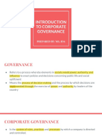 Introduction To Governance