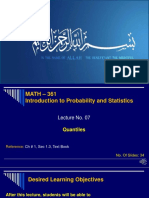 Measure of Dispersion Lecture No 7