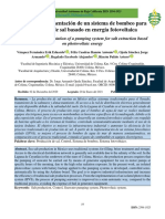 Diseño e Implementación de Un Sistema de Bombeo para Extracción de Sal Basado en Energía Fotovoltaica