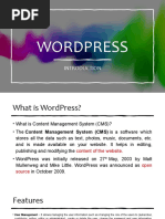 Introduction To WordPress