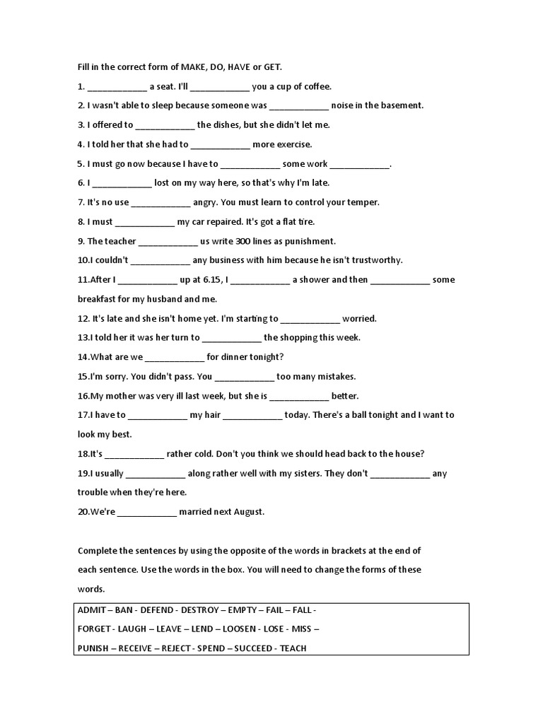 Fce vocabulary pdf