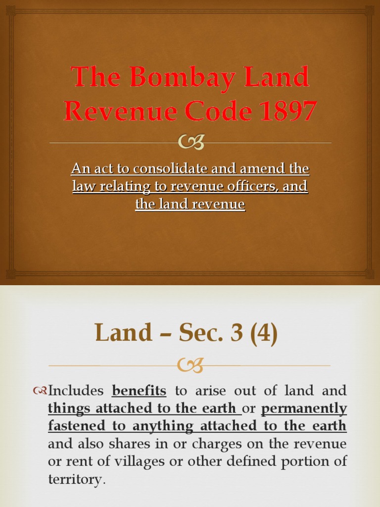 Bombay Land Revenue Code PDF Legal Liability Fine (Penalty)