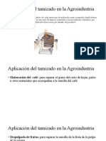 Aplicación Del Tamizado en La Agroindustria