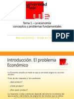 Tema 1 - La Economía