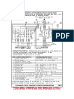 Esquema do quadro de distribuição elétrica para tomógrafo computadorizado