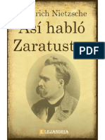 Asi Hablo Zaratustra-Friedrich Nietzsche