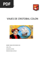 Resumen de los 4 viajes de Colón | PDF | Cristobal colon | Exploración ...