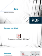 Company Law: Bagus SD Nur Buwono