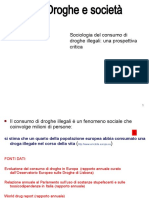 Seminario Sociologia Del Consumo Di Droghe