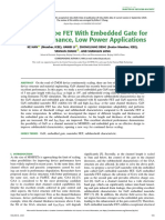 GaN Nanotube FET With Embedded Gate For High Performance Low Power Applications