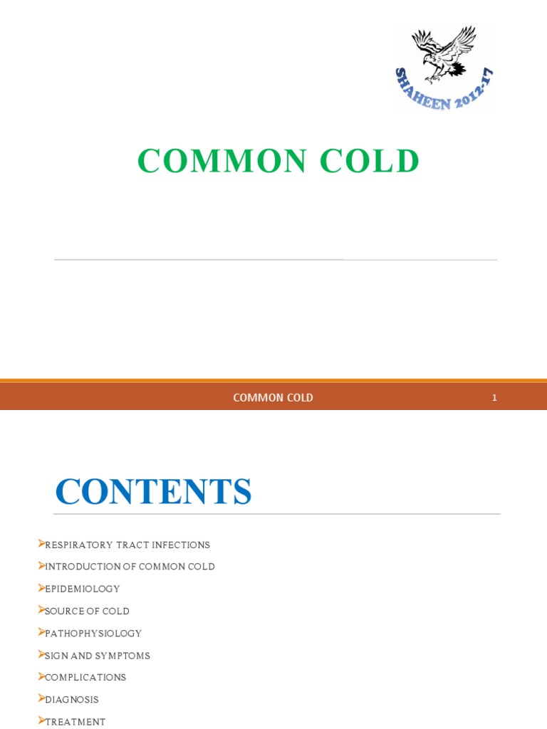 Introduction Common Cold | PDF | Common Cold | Health Sciences